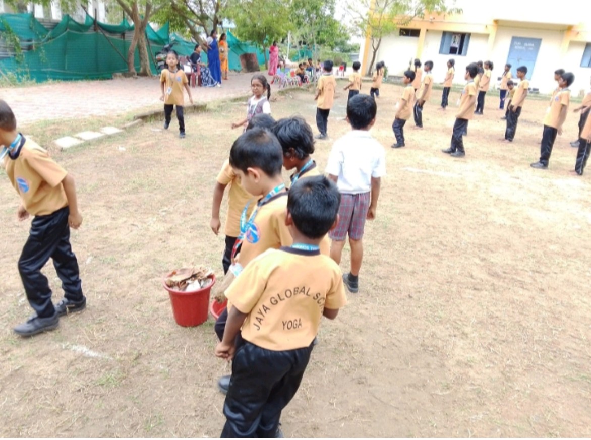 Outdoor yoga activity